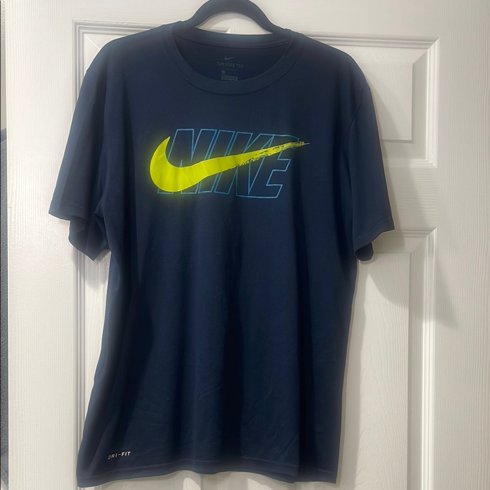 Nike Blue Yellow Short Sleeve Tee